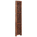 Hand Carved 3-panel Room Divider Brown 120x165 Cm Solid