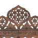 Hand Carved 4-panel Room Divider Brown 160x165 Cm Solid