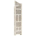 Hand Carved 4-panel Room Divider White 160x165 Cm Solid