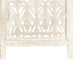 Hand Carved 5-panel Room Divider White 200x165 Cm Solid