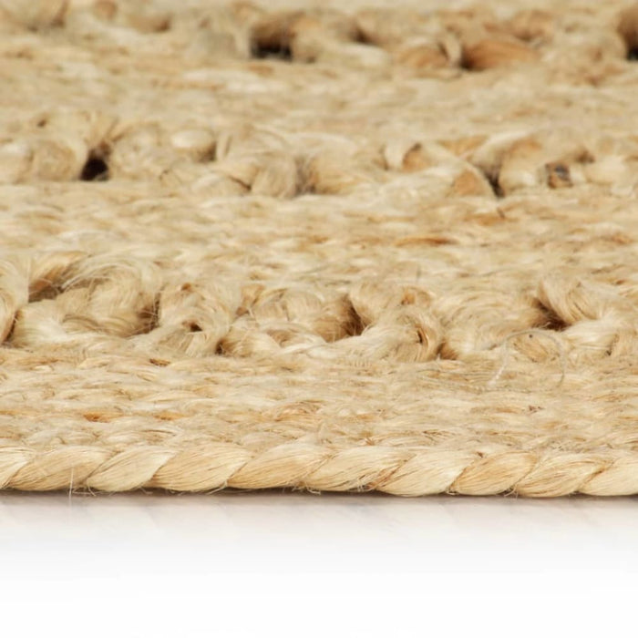 Handmade Rug Braided Jute 90 Cm Ottibi