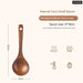 Handmade Natural Wood Soup Spoon For Cooking