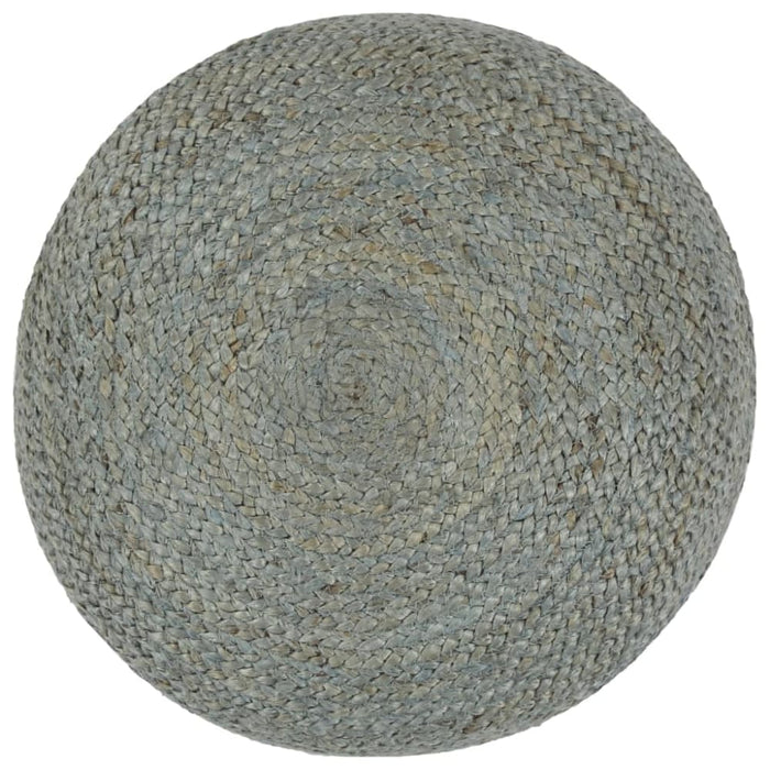 Handmade Pouffe Olive Green 45x30 Cm Jute Xanbnt