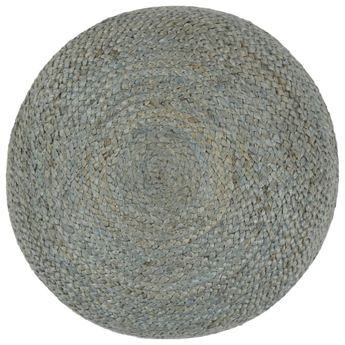 Handmade Pouffe Olive Green 45x30 Cm Jute Xanbnt