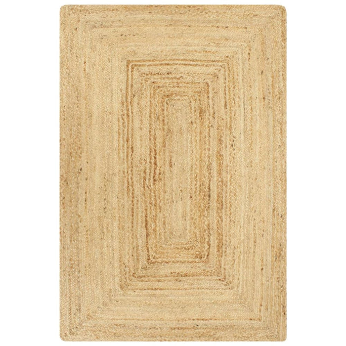 Handmade Rug Jute Natural 80x160 Cm