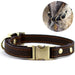 Handmade Strong Comfortable Metal Buckle Leather Collar