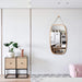 Hanging Full Length Wall Mirror - Solid Bamboo Frame