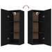 Hanging Wall Cabinet Black 34.5x34x90 Cm Engineered Wood