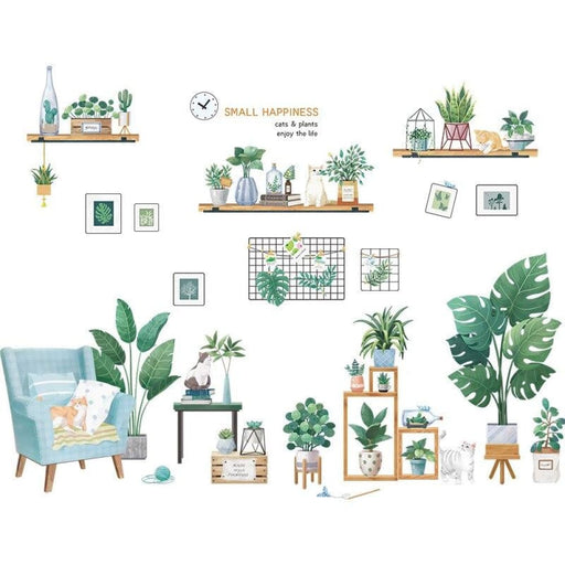 Happiness Plants Decoration Stickers For Whole Wall