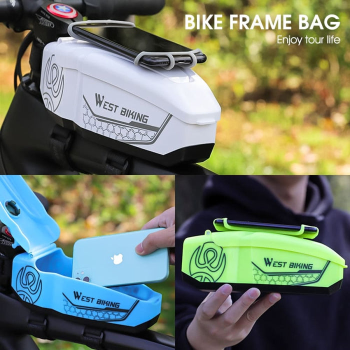 Hard Shell 4-6.5 Inch Phone Holder Waterproof Bicycle Bag