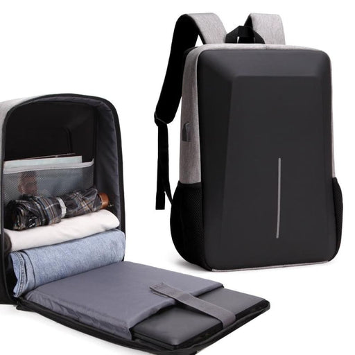 Hard Shell Backpack With Alloy Frame And Anti Theft Design