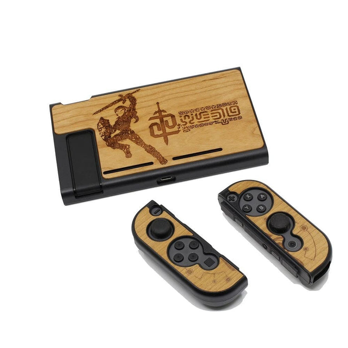 Hard Wood Protective Housing Shell Case For Nintend Switch