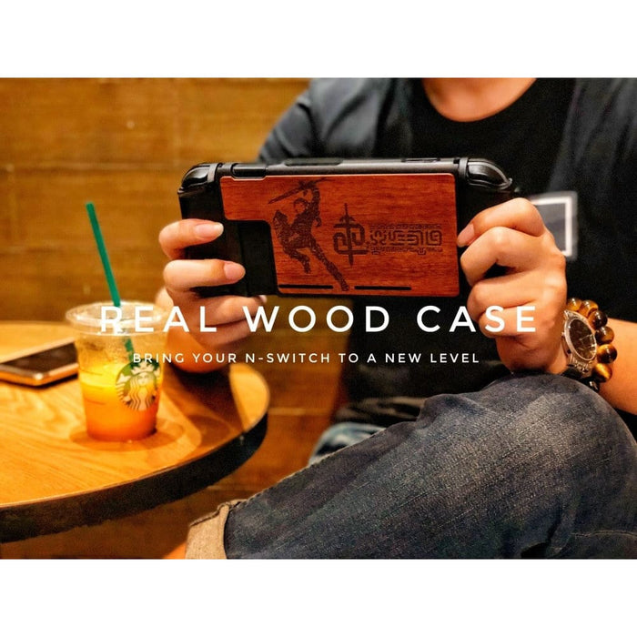 Hard Wood Protective Housing Shell Case For Nintend Switch