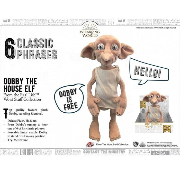 Nz Local Stock- Harry Potter - Dobby Plush With Sound