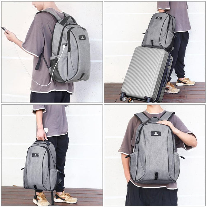 Haweel Outdoor Portable Canvas Dual Shoulders Laptop