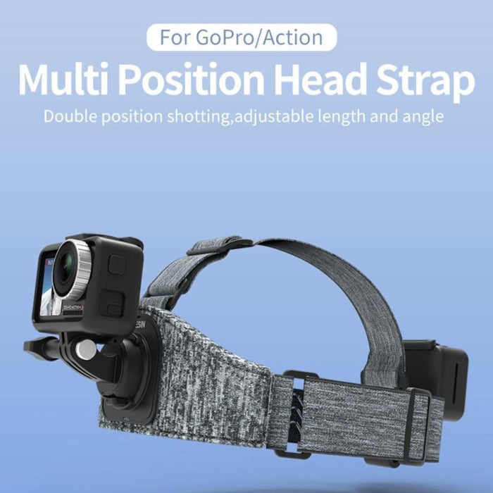 Head Strap Double Mount Skidproof Multiangle Adjustment