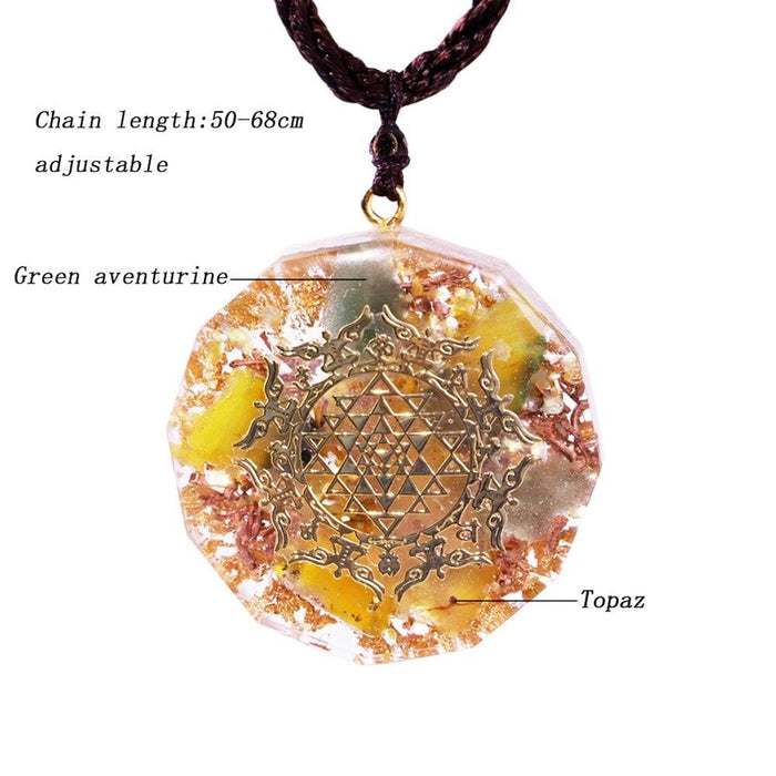 Healing Chakra Orgone Pendant With Authentic Natural