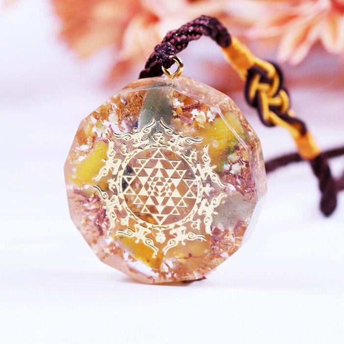 Healing Chakra Orgone Pendant With Authentic Natural