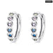 Heart - shaped Earrings 925 Sterling Silver Stackable