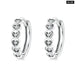 Heart - shaped Earrings 925 Sterling Silver Stackable