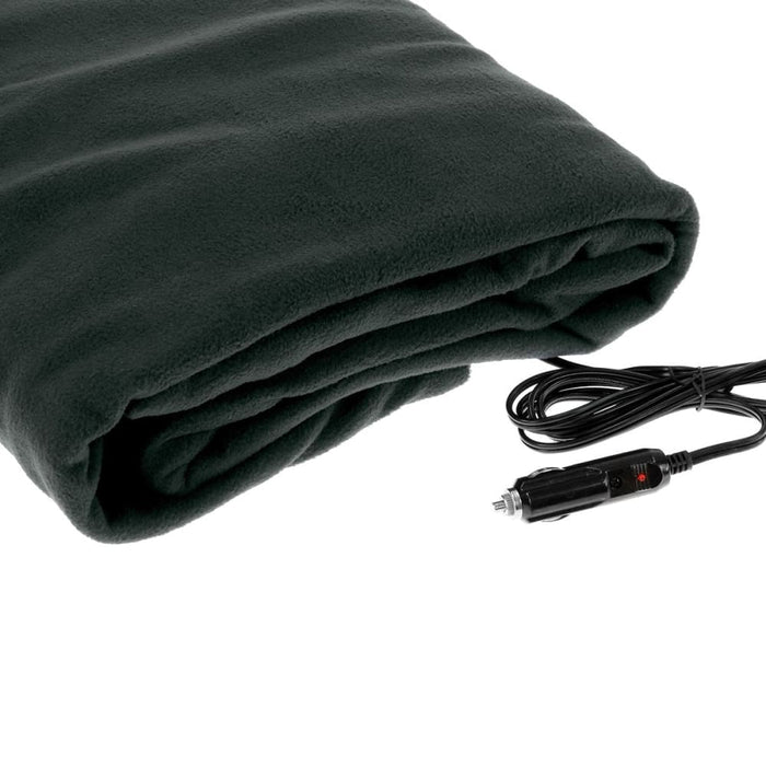 Heated Electric Car Blanket 150x110cm 12v - Black