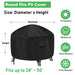 Heavy 600d Waterproof Patio Fire Pit Cover Bbq Grill