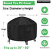 Heavy 600d Waterproof Patio Fire Pit Cover Bbq Grill