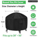 Heavy 600d Waterproof Patio Fire Pit Cover Bbq Grill