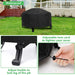 Heavy 600d Waterproof Patio Fire Pit Cover Bbq Grill