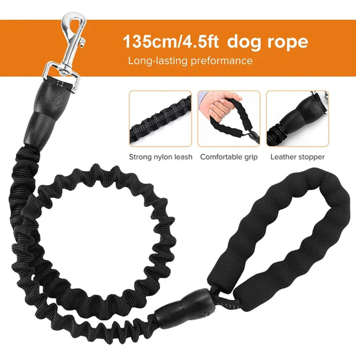 Heavy Duty Dog Leash Stretchable Reflective