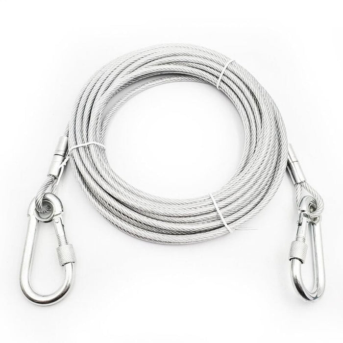 Heavy Duty Reflective Trolley Steel Wire Tie Out Dog Leash