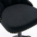 2x Height Adjustable Swivel Bar Stool Velvet Nailhead