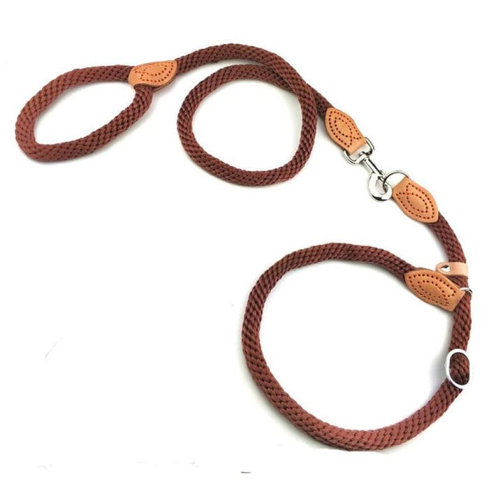 Hemp p Chain Slip Collar Dog Leash