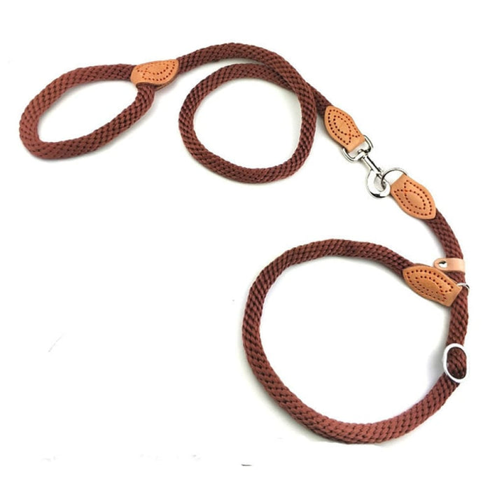 Hemp p Chain Slip Collar Dog Leash