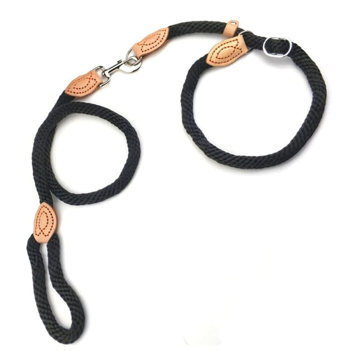 Hemp p Chain Slip Collar Dog Leash