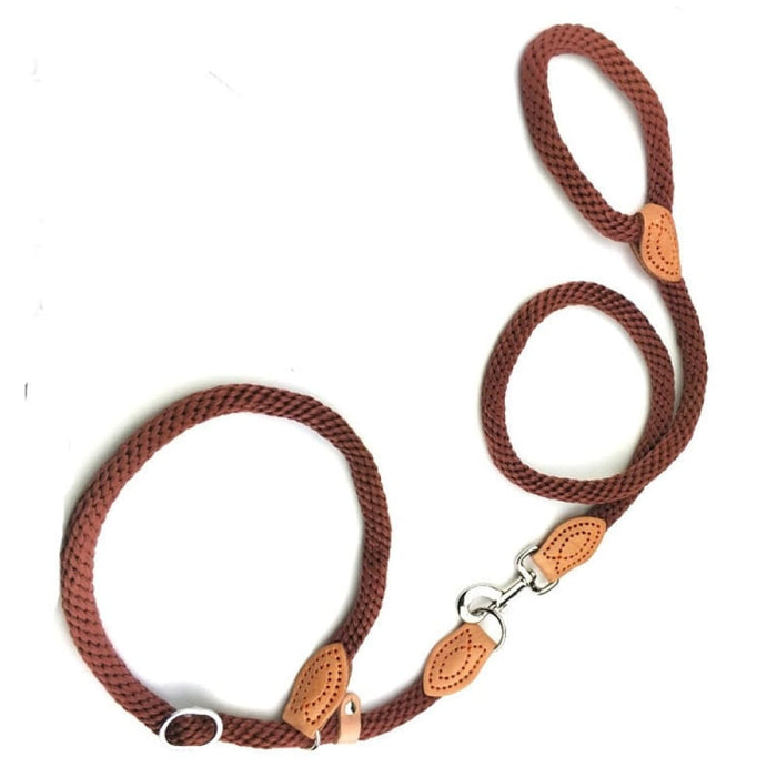 Hemp p Chain Slip Collar Dog Leash