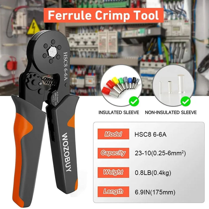 Hexagonal Ratchet Ferrule Crimping Tool Kit 23