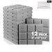 High Density Soundproof Wall Panels 12pcs Acoustic Foam