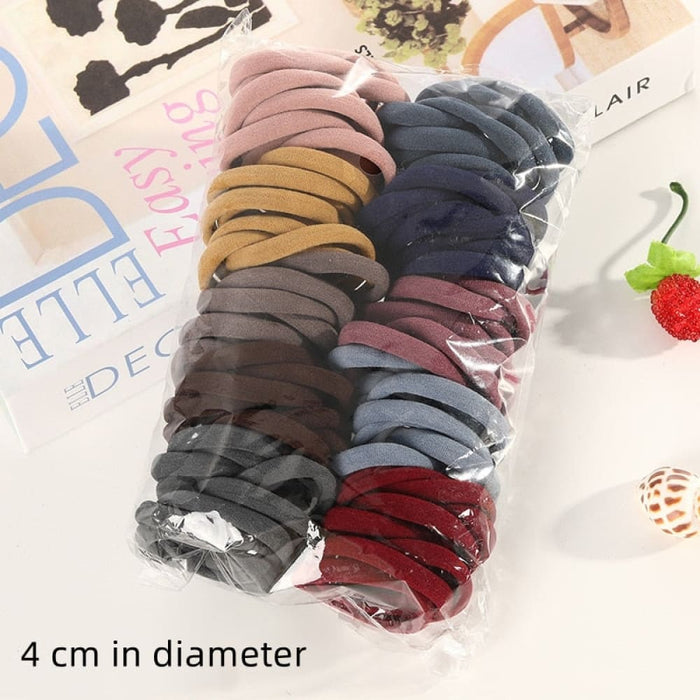 High Elasticity Hair Rope 100 Pack Of Multiple Colours