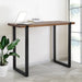 High Bar Table Industrial Pub Solid Wood Kitchen Cafe Office