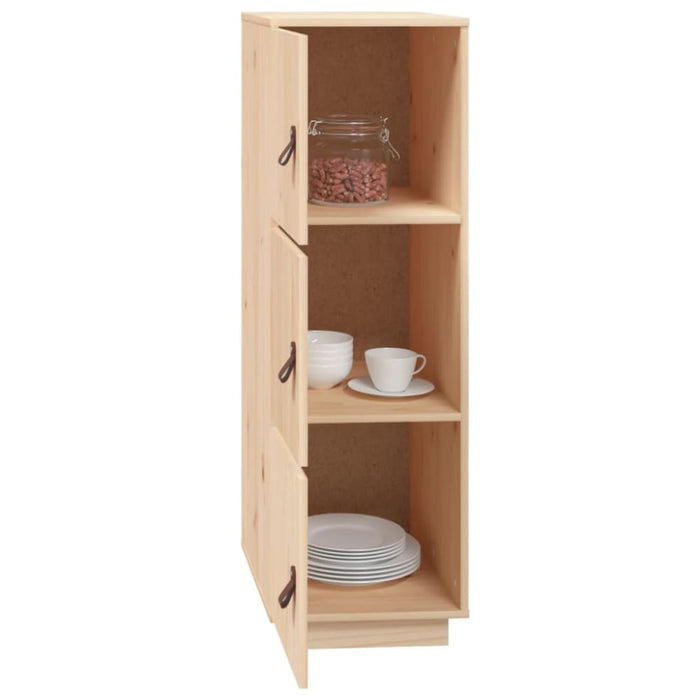 Highboard 34x40x108.5 Cm Solid Wood Pine Nxboli