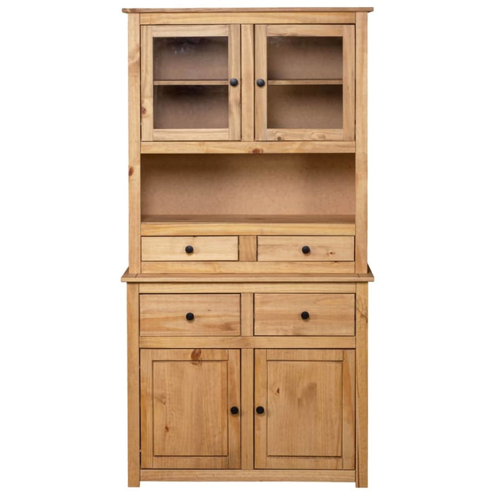 Highboard 93x40.5x180 Cm Solid Pine Panama Range Xnxibb