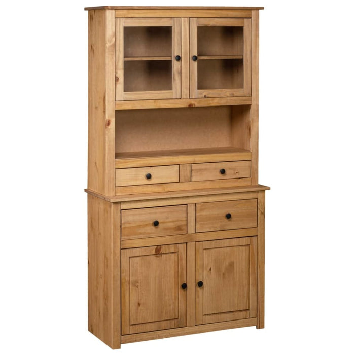 Highboard 93x40.5x180 Cm Solid Pine Panama Range Xnxibb