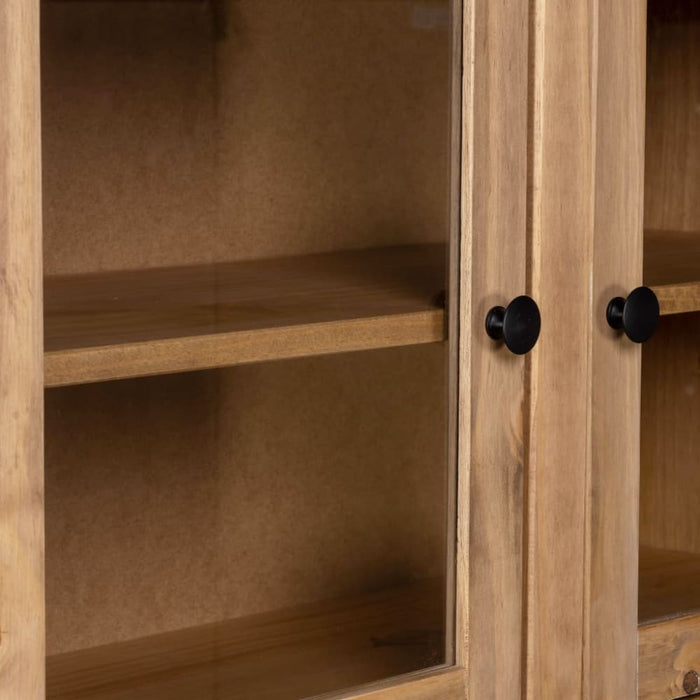 Highboard 93x40.5x180 Cm Solid Pine Panama Range Xnxibb