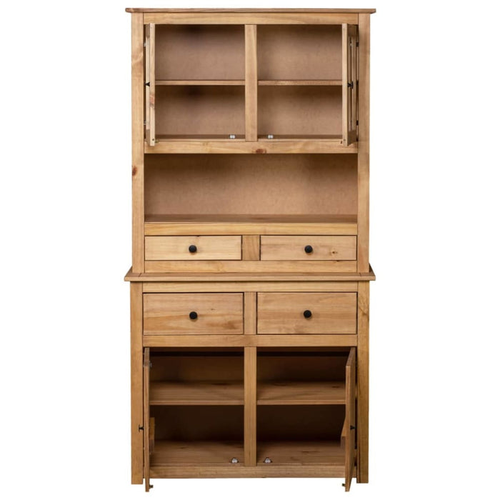 Highboard 93x40.5x180 Cm Solid Pine Panama Range Xnxibb