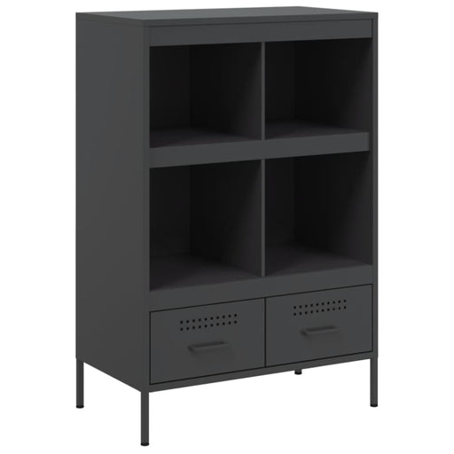 Highboard Black 68x39x101.5 Cm Cold-rolled Steel Natobx