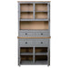 Highboard Grey 93x40.5x180 Cm Solid Pine Panama Range Xnxibo