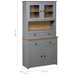 Highboard Grey 93x40.5x180 Cm Solid Pine Panama Range Xnxibo