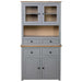 Highboard Grey 93x40.5x180 Cm Solid Pine Panama Range Xnxibo