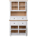 Highboard White 93x40.5x180 Cm Solid Pinewood Panama Range